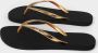 Giliss Fashion Giliss Slippers GOLD SLIM serie Raven zwart & Gouden strap - Thumbnail 6