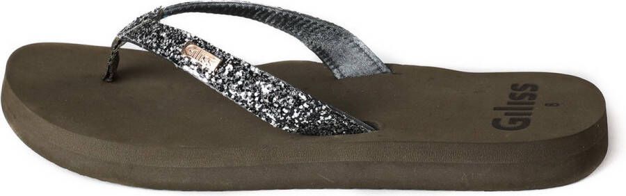 Giliss Fashion Teen Slippers Dames Crystal serie Groen