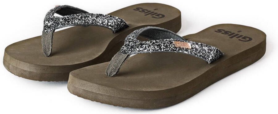 Giliss Fashion Teen Slippers Dames Crystal serie Groen