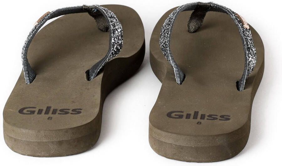 Giliss Fashion Teen Slippers Dames Crystal serie Groen