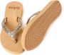 Giliss Fashion Giliss Slippers Crystal serie Sepia bruin & Gold crush strap - Thumbnail 10