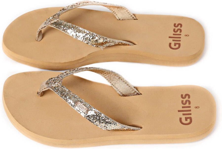 Giliss Fashion Teen Slippers Dames Crystal serie -Sepia