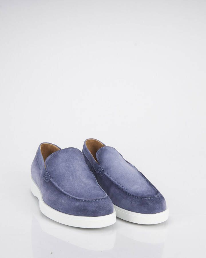 Giorgio Blauwe Suède Loafers met Sportieve Look Blue Heren - Foto 13