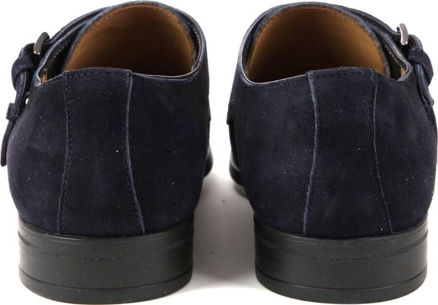 Giorgio Amalfi Schoen Monk Strap Navy Schoen cm Suede Heren Gespschoenen Double monk strap - Foto 10