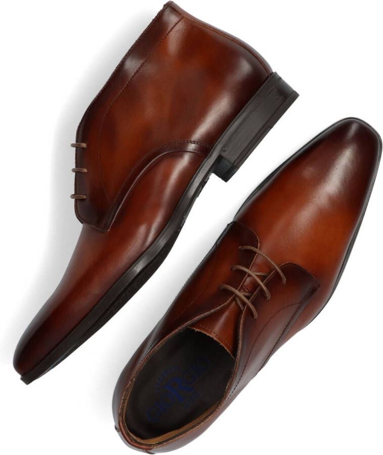 Giorgio 38205 Nette schoenen Veterschoenen Heren Cognac +