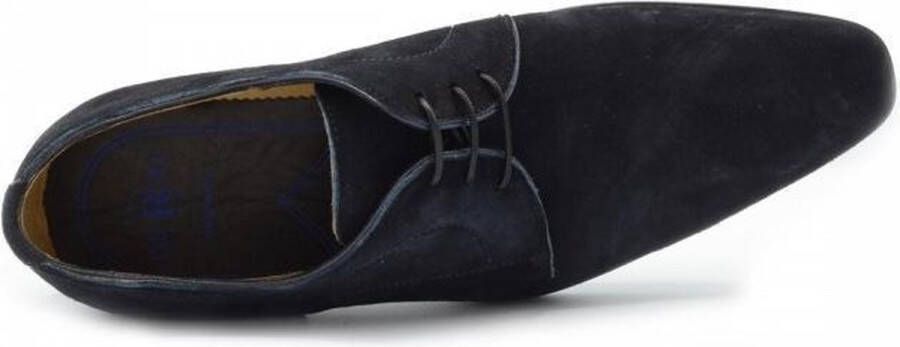 Giorgio Amalfi Schoen Suede Deep Blue Schoen cm Suede Heren Veterschoenen