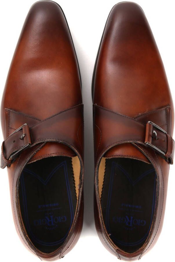 Giorgio Scandicci Schoen Bruin Monk Strap Heren Nette schoenen