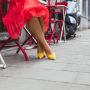 Giulia Dames Pumps in Imitatie suede (Geel) - Thumbnail 6