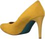 Giulia Dames Pumps in Imitatie suede (Geel) - Thumbnail 9