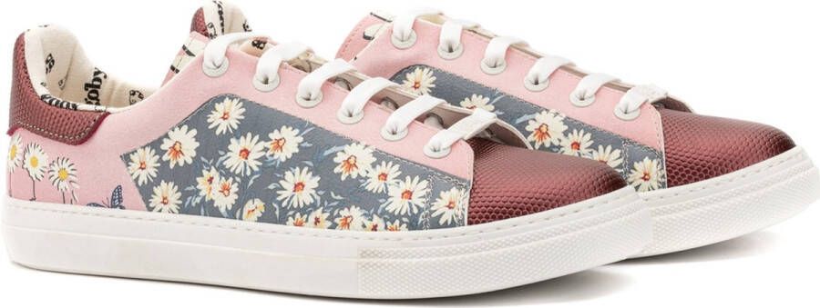 GOBY Daisy Warhol Sneakers Sneaker Damessneaker Damessneakers Hoge kwaliteit Handmade Bloemprint - Foto 5