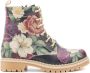 GOBY Garden Ankle Boots Laars Laarzen Damesboots Dames laarzen Enkel laarzen Handmade Bloemenprint - Thumbnail 12