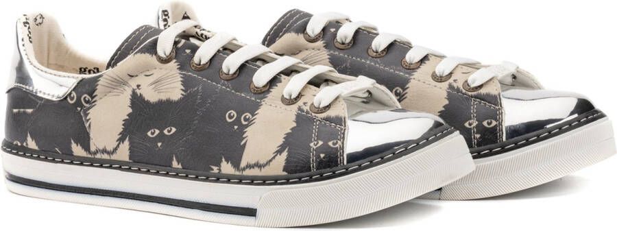 GOBY Ocelot Sneakers Sneaker Damessneaker Damessneakers Hoge kwaliteit Handmade Kattenprint