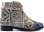 GOBY Tile Enkel laars Laarzen Damesboots Dames laarzen Ankle boot Handmade - Thumbnail 6