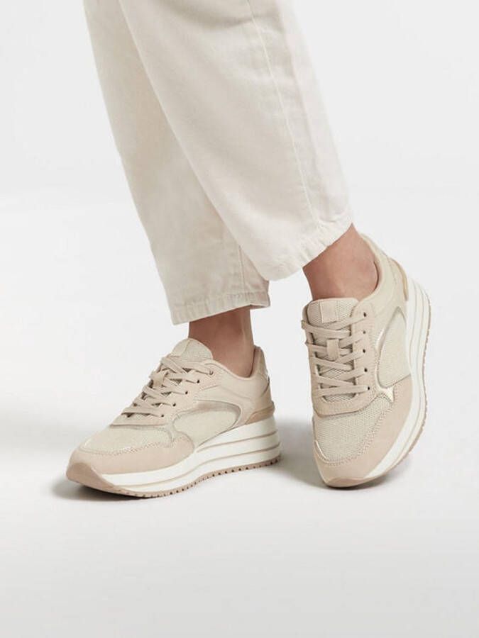 Graceland Beige sneaker platform