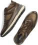 Bruin Tinten Podium 7540 Hoge sneakers Leren Sneaker Heren Beige - Thumbnail 7