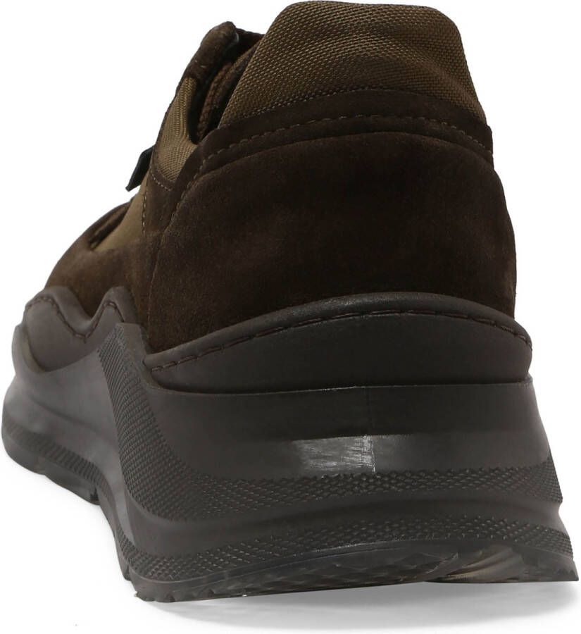 GreyderLab Greyder Lab Sneaker GL-214-10 Army Schoen cm Leer Katoen Duurzaam Heren Veterschoenen