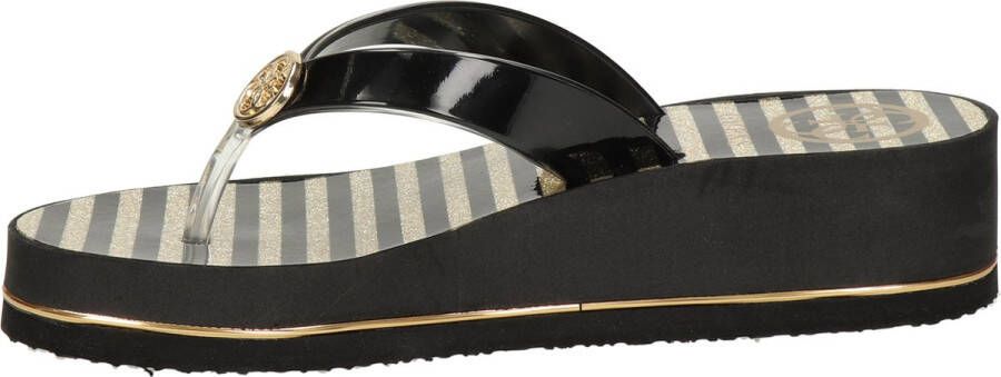 GUESS Enzy Beach Thong Dames Slippers Zwart