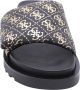 GUESS Fabetzy Dames Slippers Black Platino - Thumbnail 15