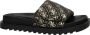 GUESS Fabetzy Dames Slippers Black Platino - Thumbnail 13