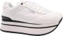 Guess Witte Platform Sneaker Hansin White Dames - Thumbnail 12