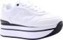 Guess Witte Platform Sneaker Hansin White Dames - Thumbnail 7