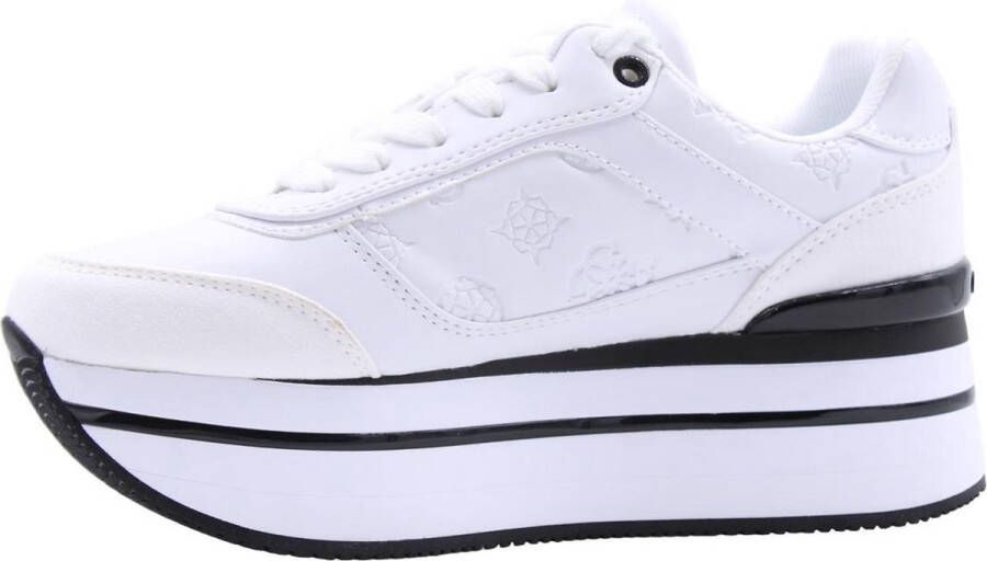 Guess Witte Platform Sneaker Hansin White Dames - Foto 8