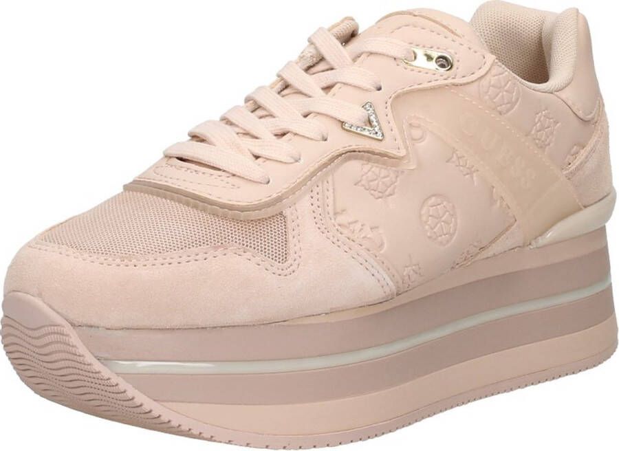 GUESS Harinna Dames Sneakers Hoog Blush