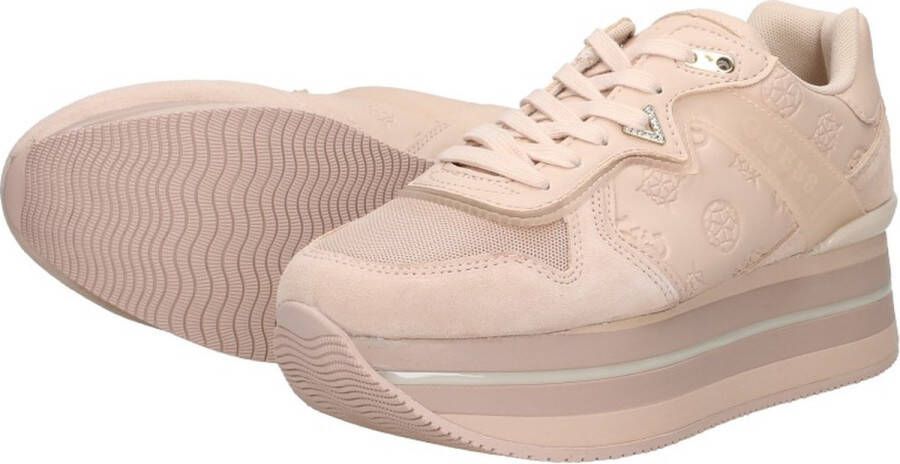 GUESS Harinna Dames Sneakers Hoog Blush