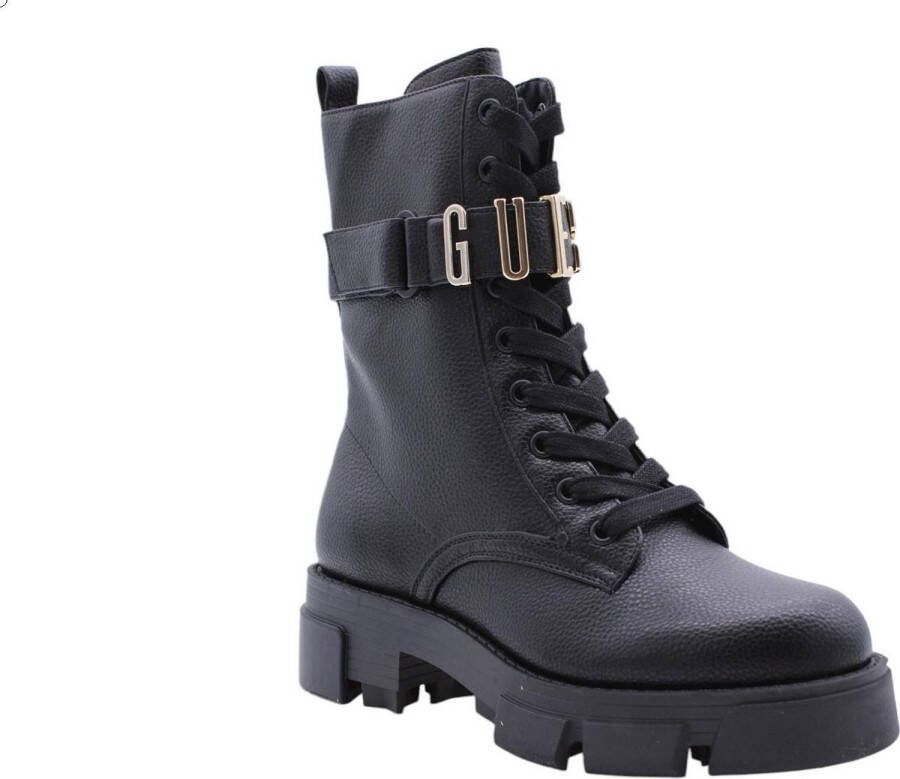 GUESS Madox Veterboots Laarzen Met Veters Dames Zwart