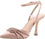 Guess Satijnen Sandalen met Enkelbandje Beige Dames - Thumbnail 4