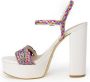 Guess Gekleurde Blokhak Sandalen Lente Zomer Multicolor Dames - Thumbnail 5