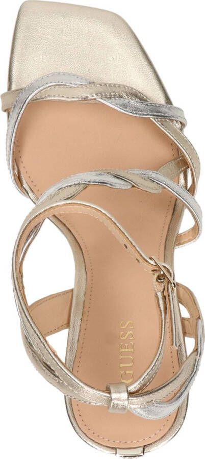 GUESS Syivia Sandalen Hak goudkleur