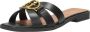 Guess Slippers van leer met labeldetail model 'SYMO' - Thumbnail 13