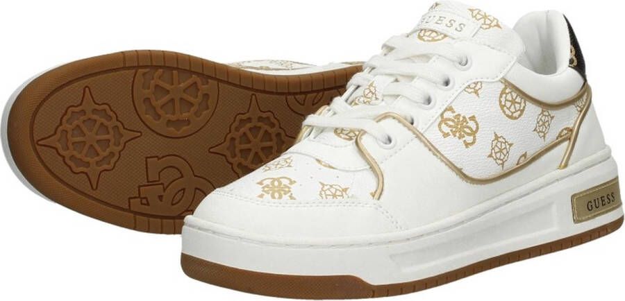 GUESS Tokyo Lage sneakers Leren Sneaker Dames Wit