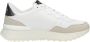 Guess Witte Vienna Sneaker Eco Leer Stof White Dames - Thumbnail 9