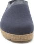 Haflinger Grizzly Torben Pantoffel Pantoffel Blauw - Thumbnail 4