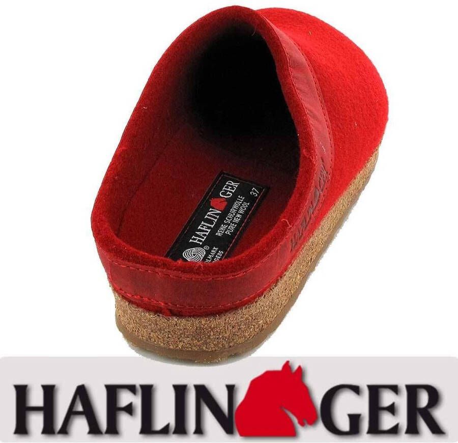 Haflinger Hafflinger schoenen 713001 Grizzly Torben rood