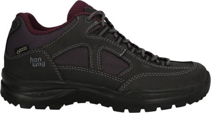 Hanwag Gritstone II Lady GTX schoenen 064356 asphalt dark garnet Schoenen Wandelschoenen Lage schoenen