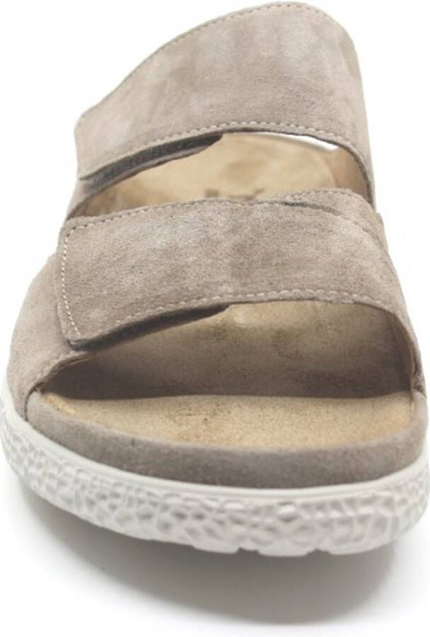 Hartjes 122.1221 30 35.00 Taupe slipper met uitneembaar voetbed wijdte H - Foto 3