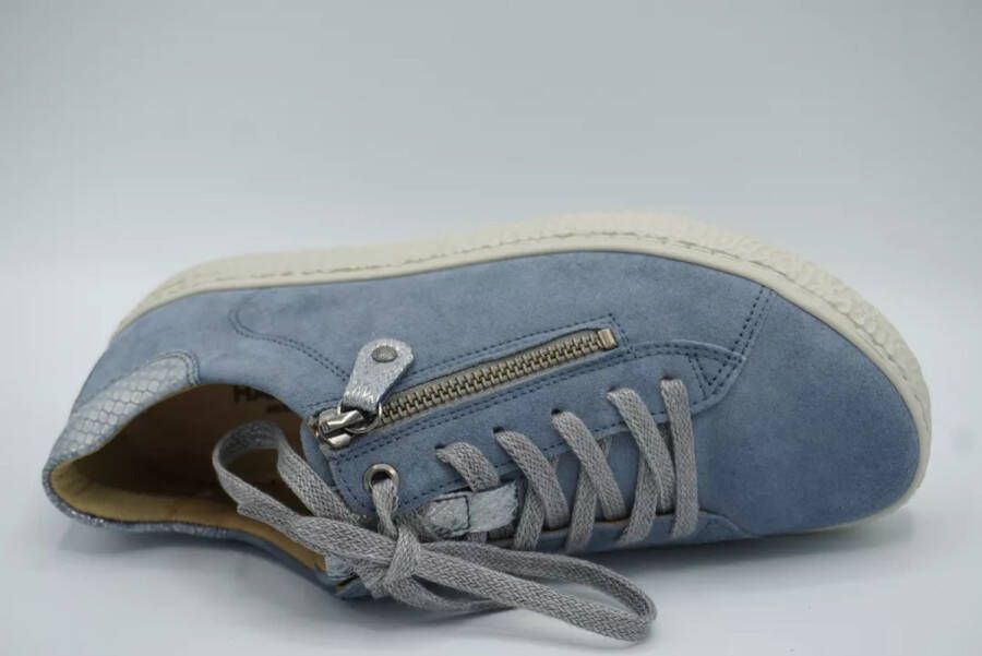 HARTJES Lage Sneakers Dames 162.1401 Maat: 37 5 Materiaal: Suède Kleur: Blauw - Foto 12