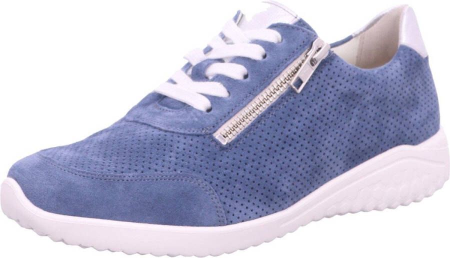 Hartjes Dames Veterschoenen Rap Shoe Aqua-aluminium Jeansblauw