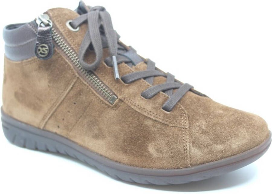 Hartjes Sneakers Dames Hoge sneakers Damesschoenen Suède 1720835 Cognac - Foto 12