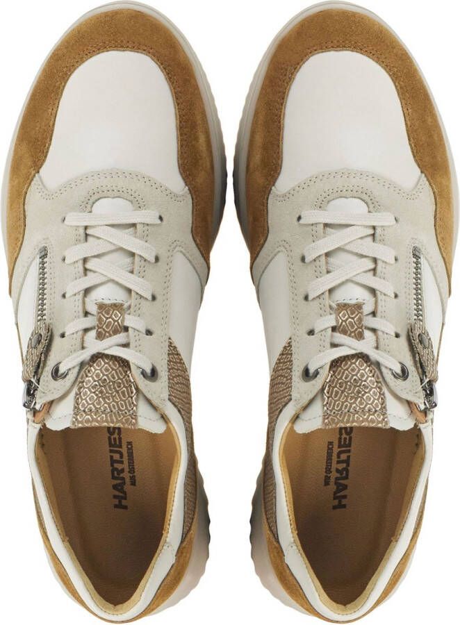 Hartjes Sneakers Dames Lage sneakers Damesschoenen Suède 162.1131 Taupe