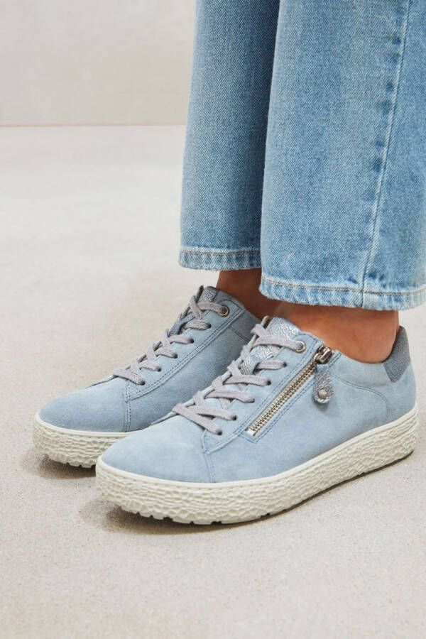 Hartjes Sneakers Dames Lage sneakers Damesschoenen Suède 162.1401 Blauw