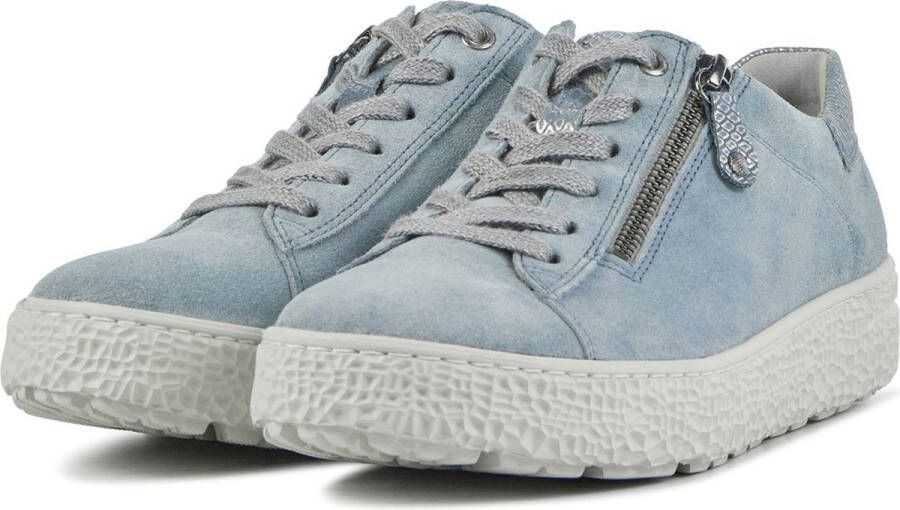 Hartjes Sneakers Dames Lage sneakers Damesschoenen Suède 162.1401 Blauw