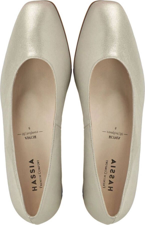 Hassi-A Hassia Dames Pumps Damesschoenen Leer Geen hoogte cm 302621 Zilver