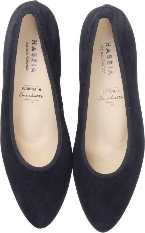 Hassi-A Hassia Dames Pumps Damesschoenen Suède Geen hoogte cm 304902 Blauw