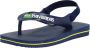 Havaianas Baby Brasil Logo II teenslippers met hielbandje blauw Meisjes Rubber 22 - Thumbnail 11