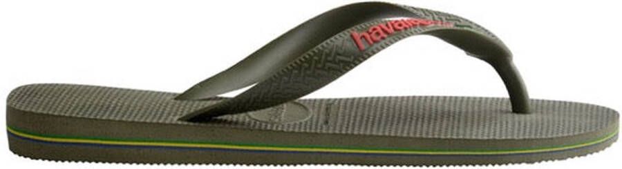 Havaianas Brasil Logo Kids Green