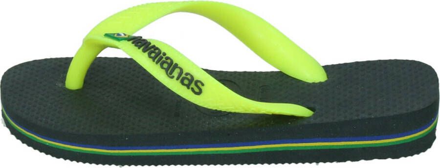 Havaianas Brasil Logo Unisex Slippers New Graphite